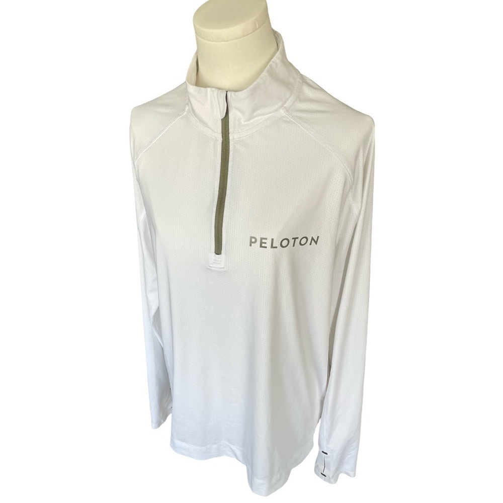 Peloton x Rhone White Long Sleeve Pullover Size Medium